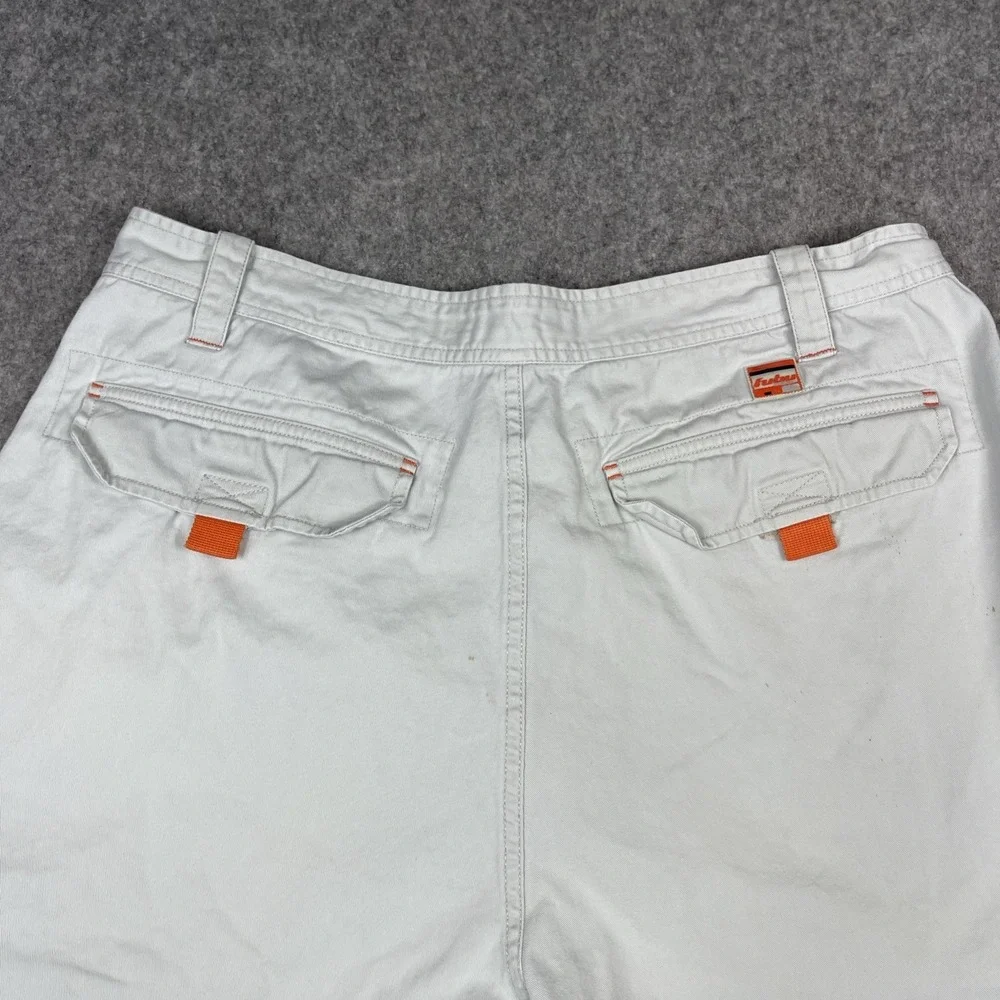 VTG Y2K FUBU The Collection Cargo Shorts 40 Khaki Streetwear Hip Hop Baggy Long